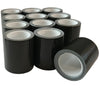 American made 2"x100" Mini Duct Tape Rolls are available in cases of 12 dark green rolls.