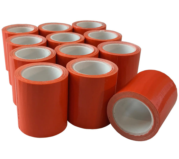 5col Survival Supply's Orange Mini Duct Tape Rolls are made in the USA and available here in cases of 12 rolls.
