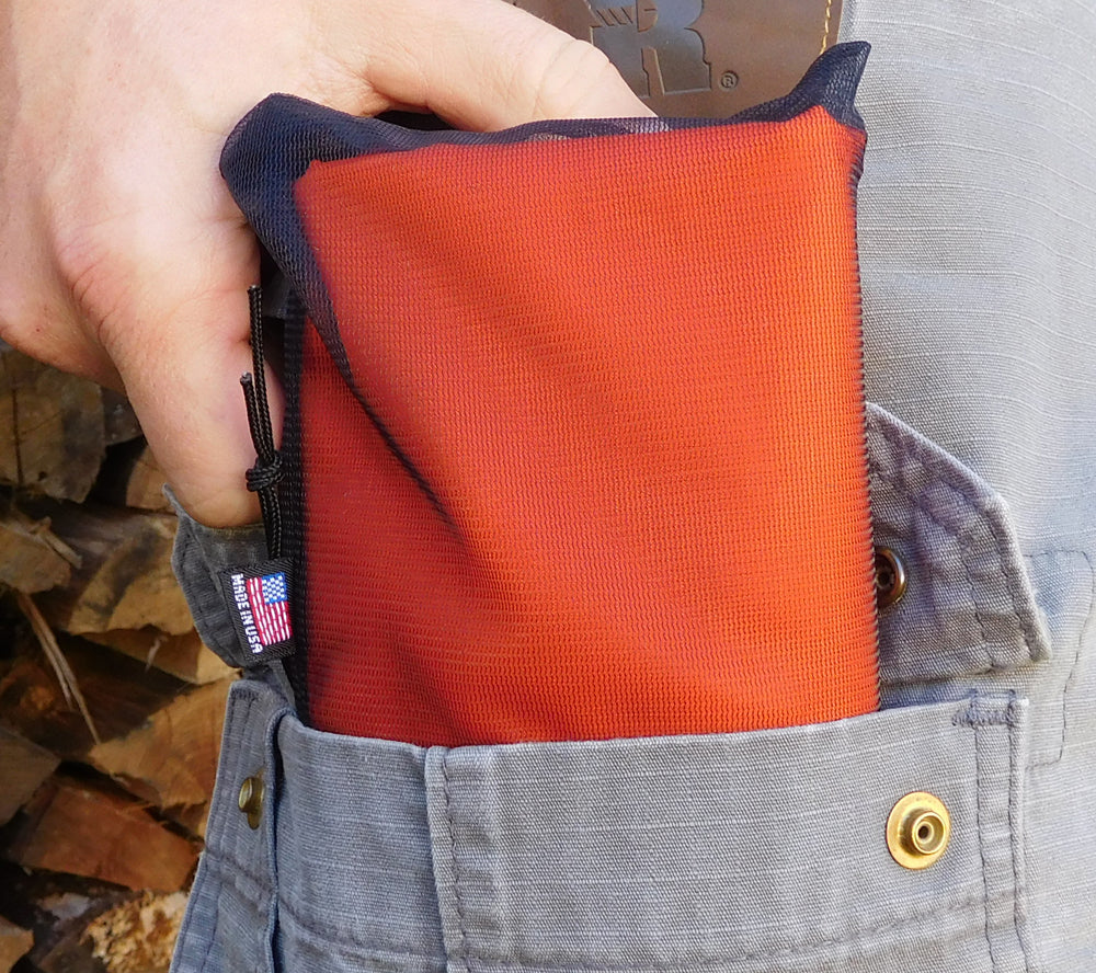 5col Ultralight Tarp easily fits cargo pockets