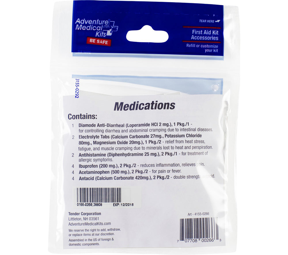 All the individually packaged OTC meds you'll need for your IFAK.