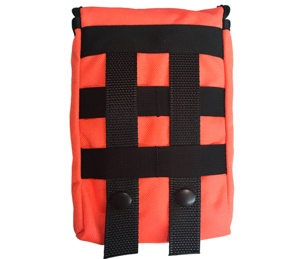 MOLLE Straps and grid on Kit Pouch allow for use with modular gear, or can be configured for belt carry.