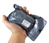 The 4 in. trauma dressing from First Care products fits in the palm of your hand.