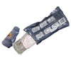 Opening an Israeli Bandage to see the sterile trauma wound dressing inside.