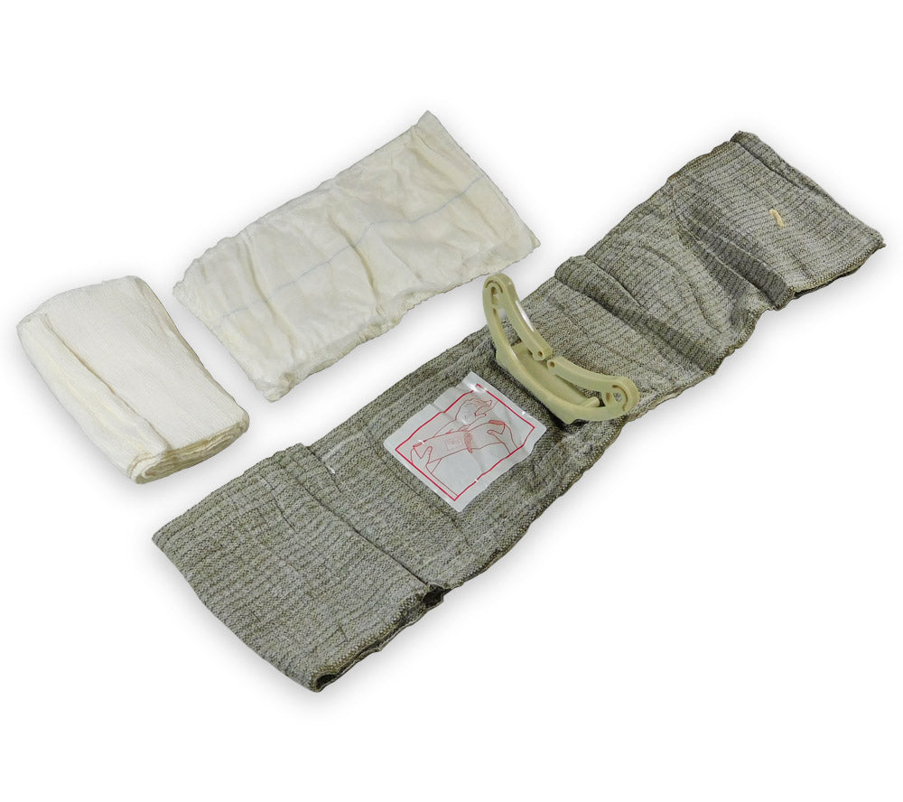 Each T3 Israeli Bandage has an integral pressure bar to help stop bleeding at the wound site.