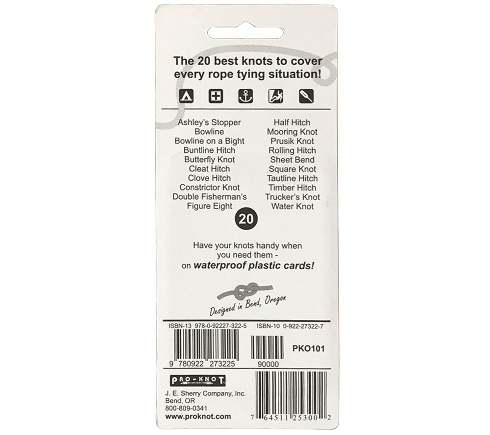 In addition to Pro-Knot's Outdoor Knots cards, 5col also sell many different types of cord you can use to practice knot-tying.
