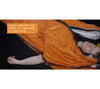 Front and side closures allow quick access to patient in the Blizzard Heat Casualty Blanket.