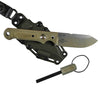 The Firecraft 4 with kydex sheath and ferro rod by White River Knife and Tool.
