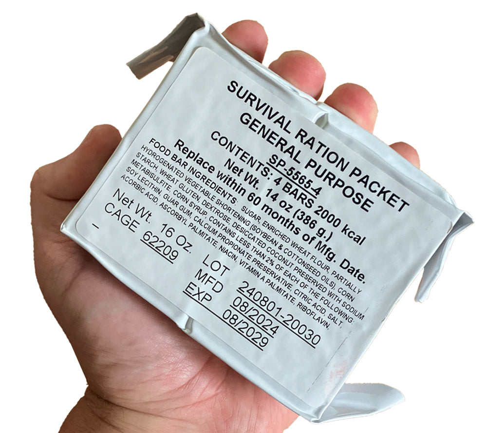 Survival Ration Packet, 4 Bars, General Purpose