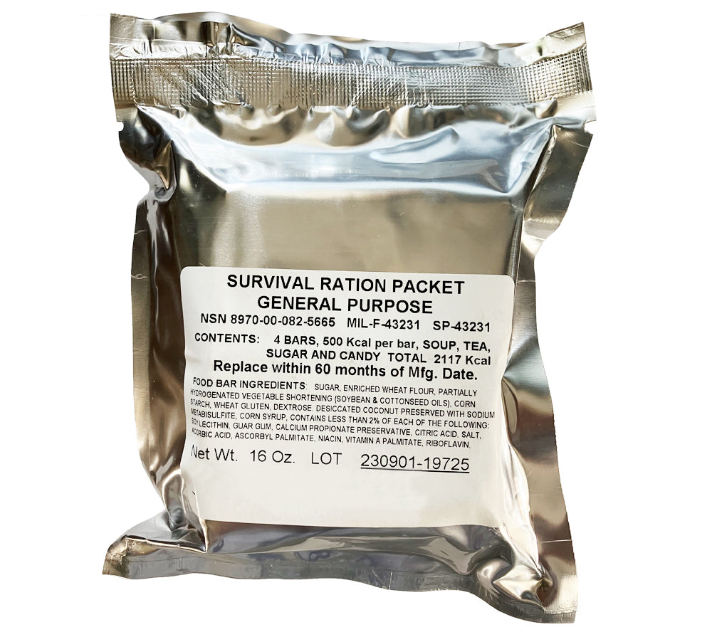 Survival Ration Packet, General Purpose NSN: 8970-00-082-5665 | 5col