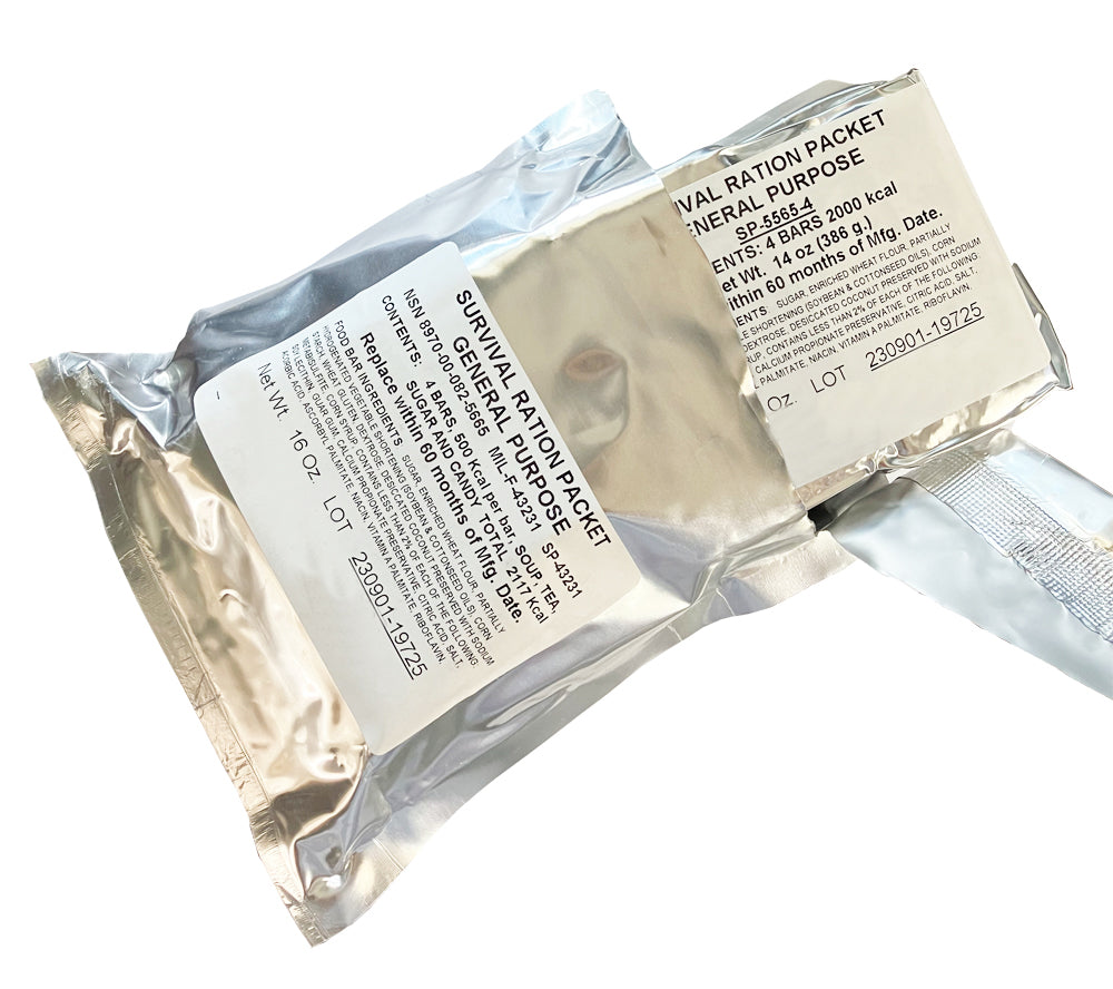 Survival Ration Survival Ration Packet, General Purpose NSN: 8970-00-082-5665 | 5col