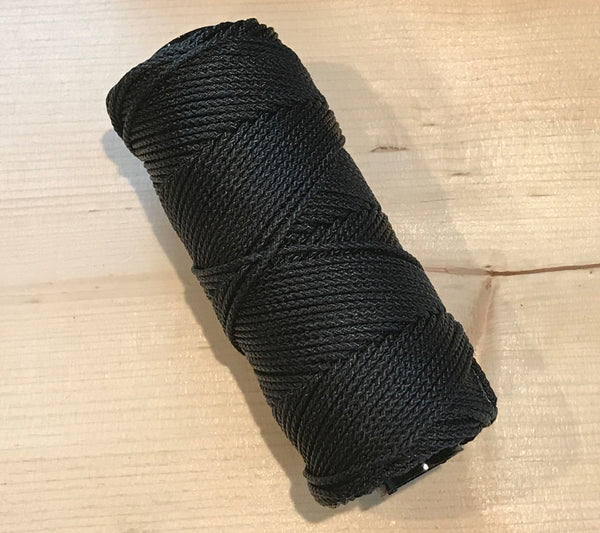 Each 1/2 lb. spool of no. 36 5col Survival Supply Braided Bank Line holds 240 ft of twine.