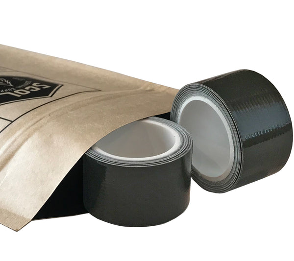 Mini Duct Tape Rolls, 1 inch x 100 inch, Dark Green (Olive) available in 2-packs from 5col Survival Supply. Perfect for survival kits, first aid kits, tool boxes, glove compartments, and more.