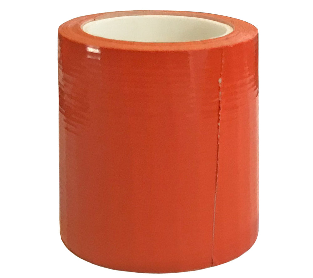 Bright orange duct tape, for times when high visibility adhesive cloth-backed tape is helpful.