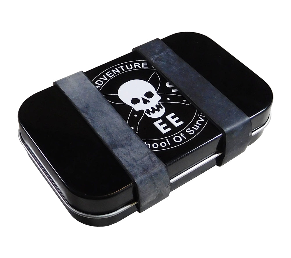 Secure your Altoids tin survival kit with 5col Ranger Bands.