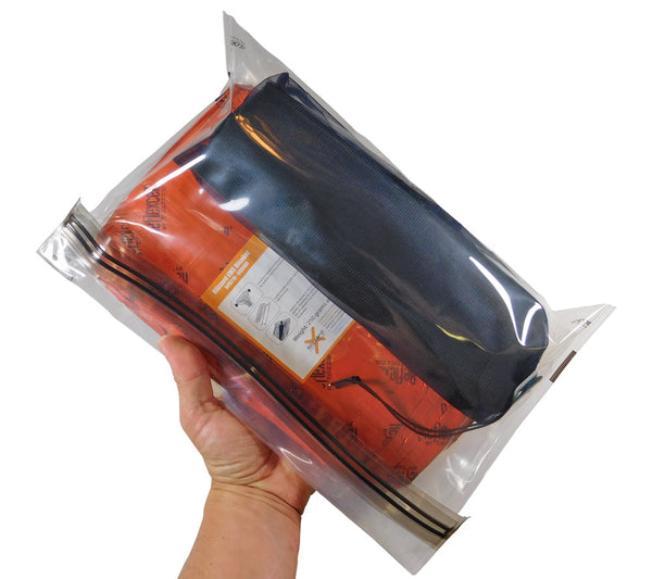 The shelter component of the Wilderness Survival Kit includes a Blizzard EMS Blanket and RipStop Tarp.