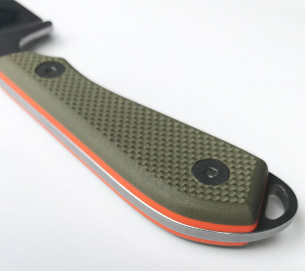 The Backpacker G10 Handle Scales are durable, textured, and made in USA.