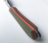 Backpacker Knife G10 Handles in green with orange liner, from WRK.