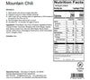 Nutritional Information for AlpineAire Mountain Chili.