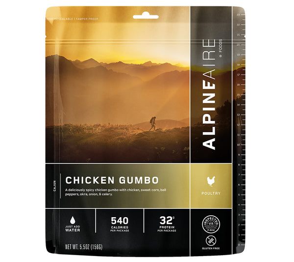 AlpineAire Foods Chicken Gumbo Freeze Dried Meal.
