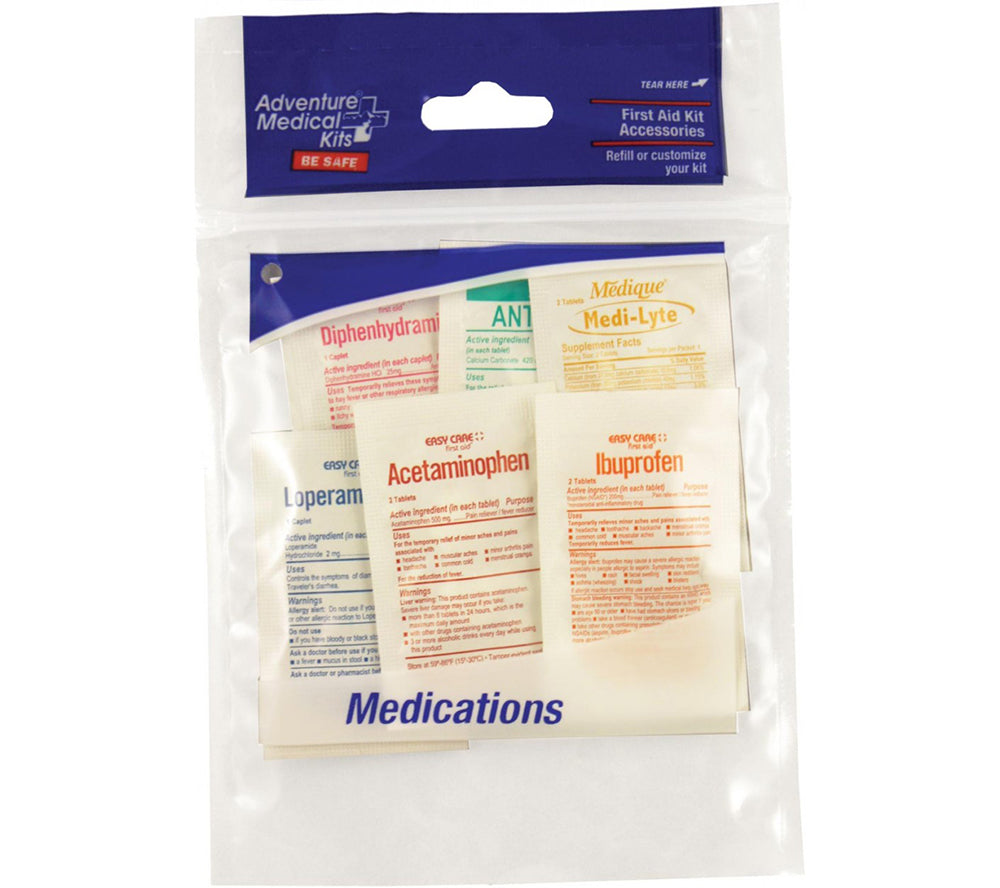 Refill, First Aid Kit Accessories, Medications from Adventure Medical Kits