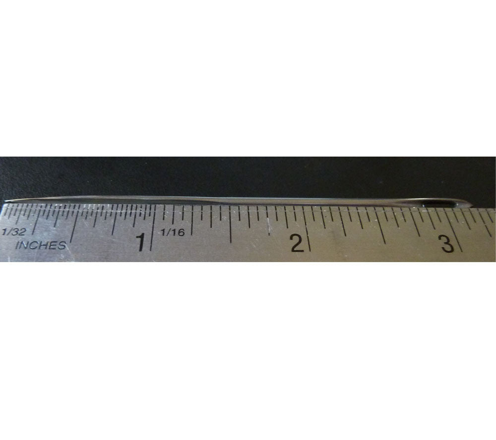 Needles measure about 3.4 inches.
