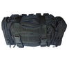 Black Rapid Response Bag with PALS grid, Drag Handle, and Compression Straps