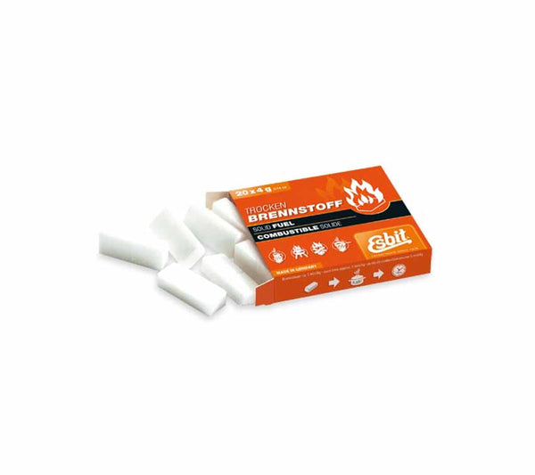 Esbit 20g Solid Fuel Tabs are a great hexamine fire starter suitable for stoves and camping.