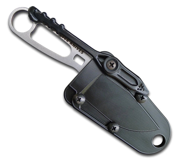 Each Imlay Rescue Knife includes a molded polypro sheath with double retention system.