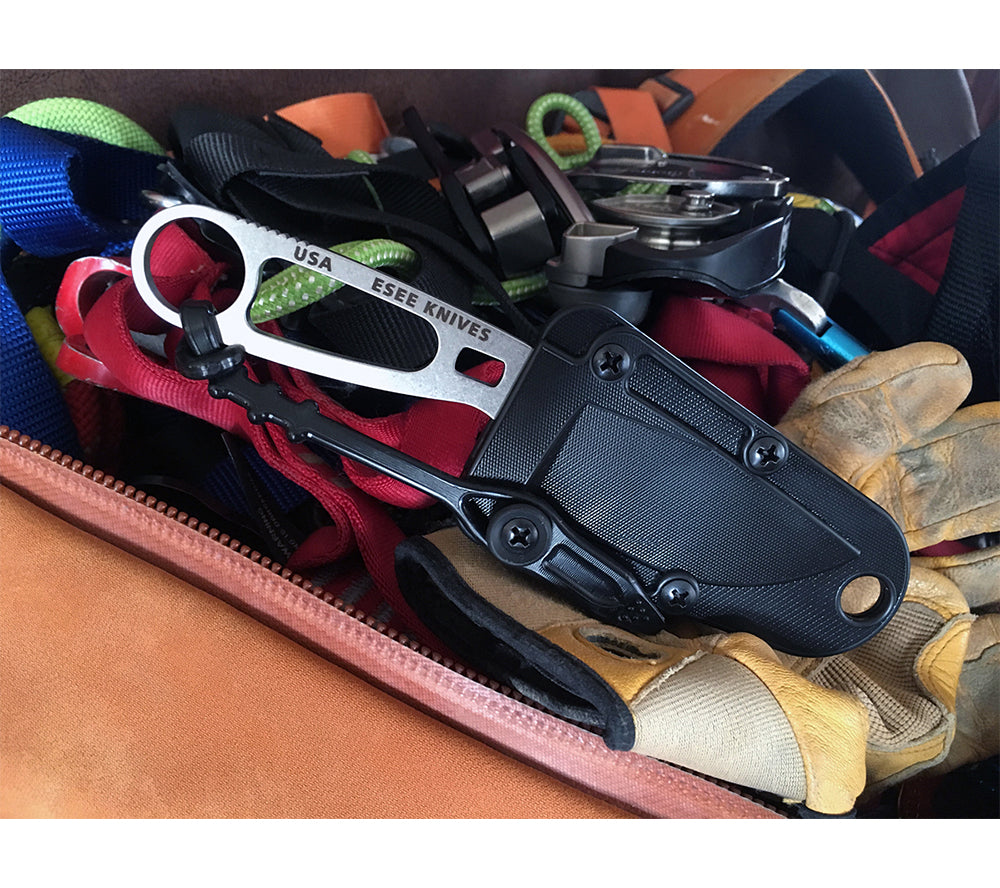 ESEE's Imlay knife is designed for use by search and rescue personnel for water rescues and rope work.