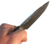 James Gibson designed the JG3 Knife with a sharp 90 degree edge on the spine for use striking sparks from a ferro rod.