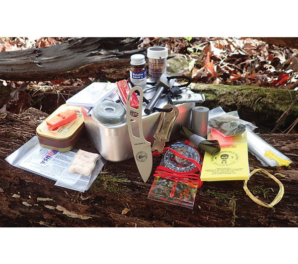 ESEE's Mess Tin Survival Kit contains an array of high quality components.
