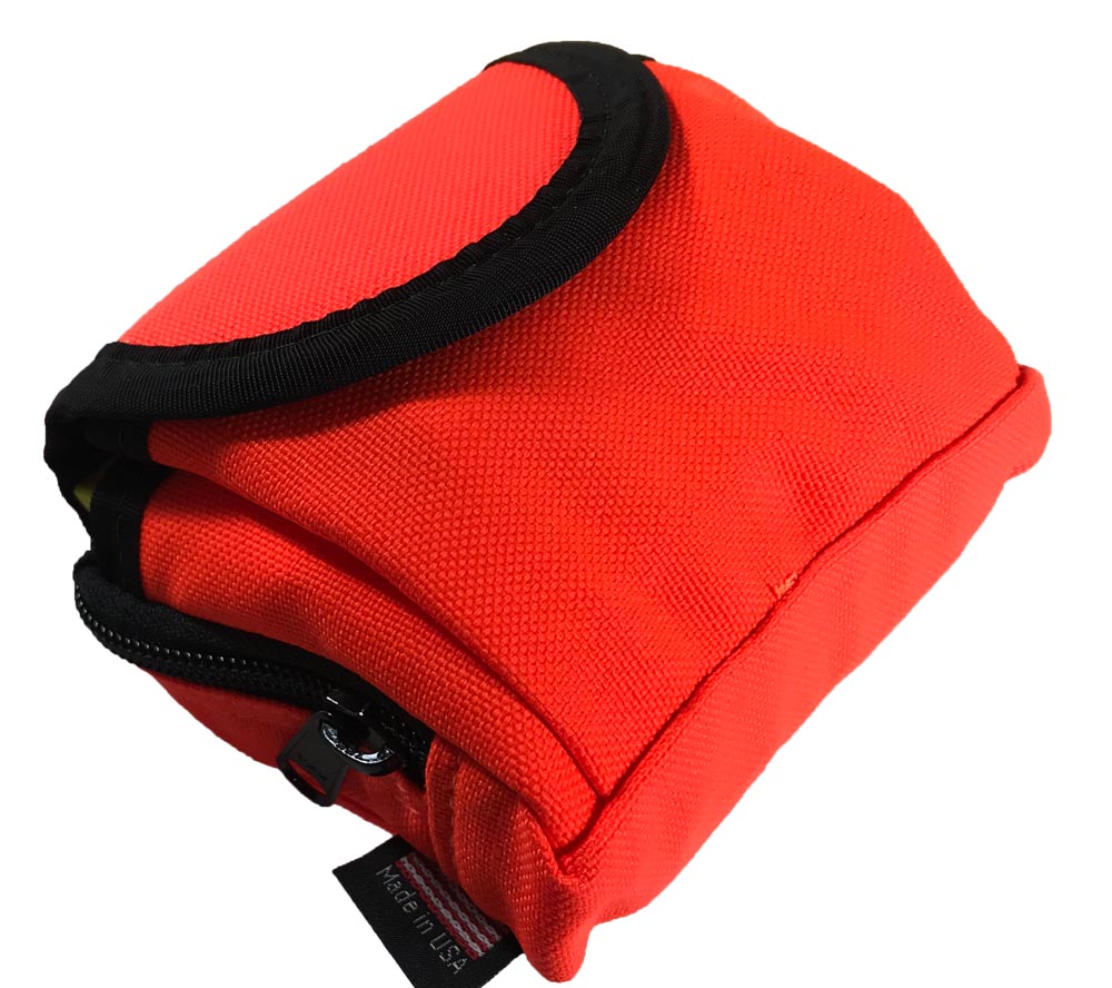 When fully loaded, ESEE's Pocket Survival Kit Pouch measures almost 3 inches deep.