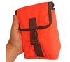 The ESEE Knives Kit Pouch is available in High Vis Orange or Olive Drab Cordura Nylon.