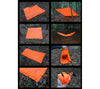 ESEE's Survival Tarp can be configured for use as a shelter, visible marker panel for signalling rescuers or marking a landing zone, gear hammock, or used as an improvised cushion filled with leaves and debris.