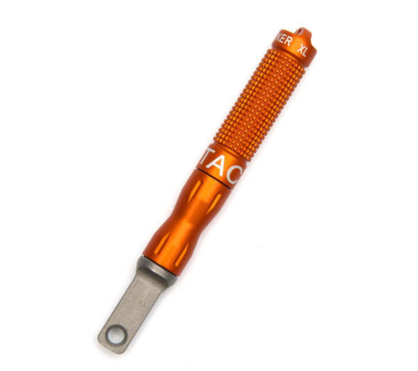 High visibility orange is the most popular color for Exotac's nanoSTRIKER XL.
