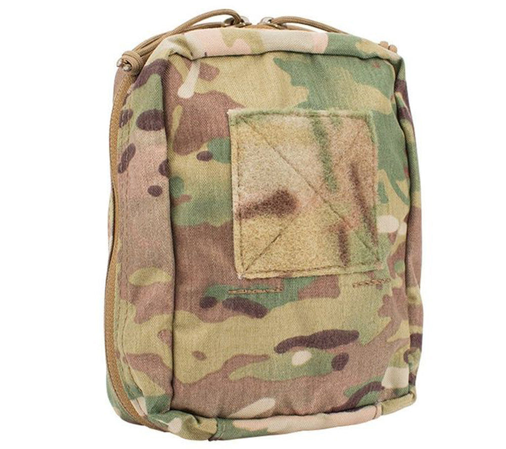 First Spear's SOF Medical Pouch, Multicam is an American made nylon MOLLE-compatible pouch ideal for first aid kits and survival kit modules.