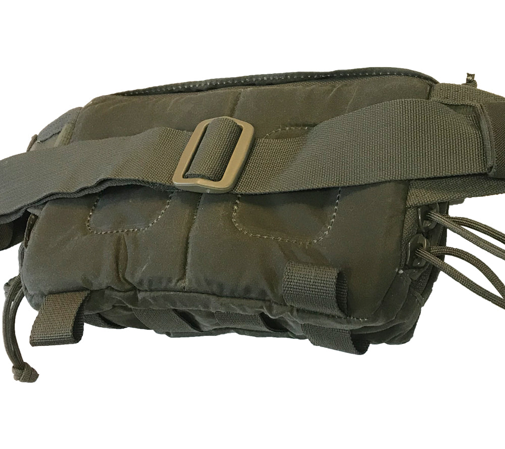 The padded back side of the Belt Pack from Hill People Gear.