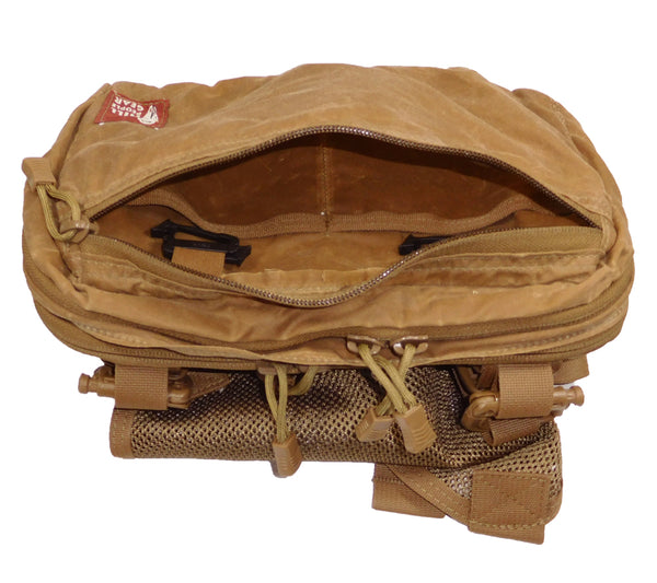 HPG V1 Kit Bags allow you to carry your IFAK, PSK, or pistol. Waxed canvas protects your gear from bad weather.