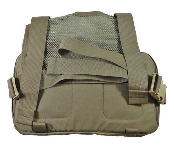 The Heavy Recon Kit Bag has a padded chest panel and mesh back panel.