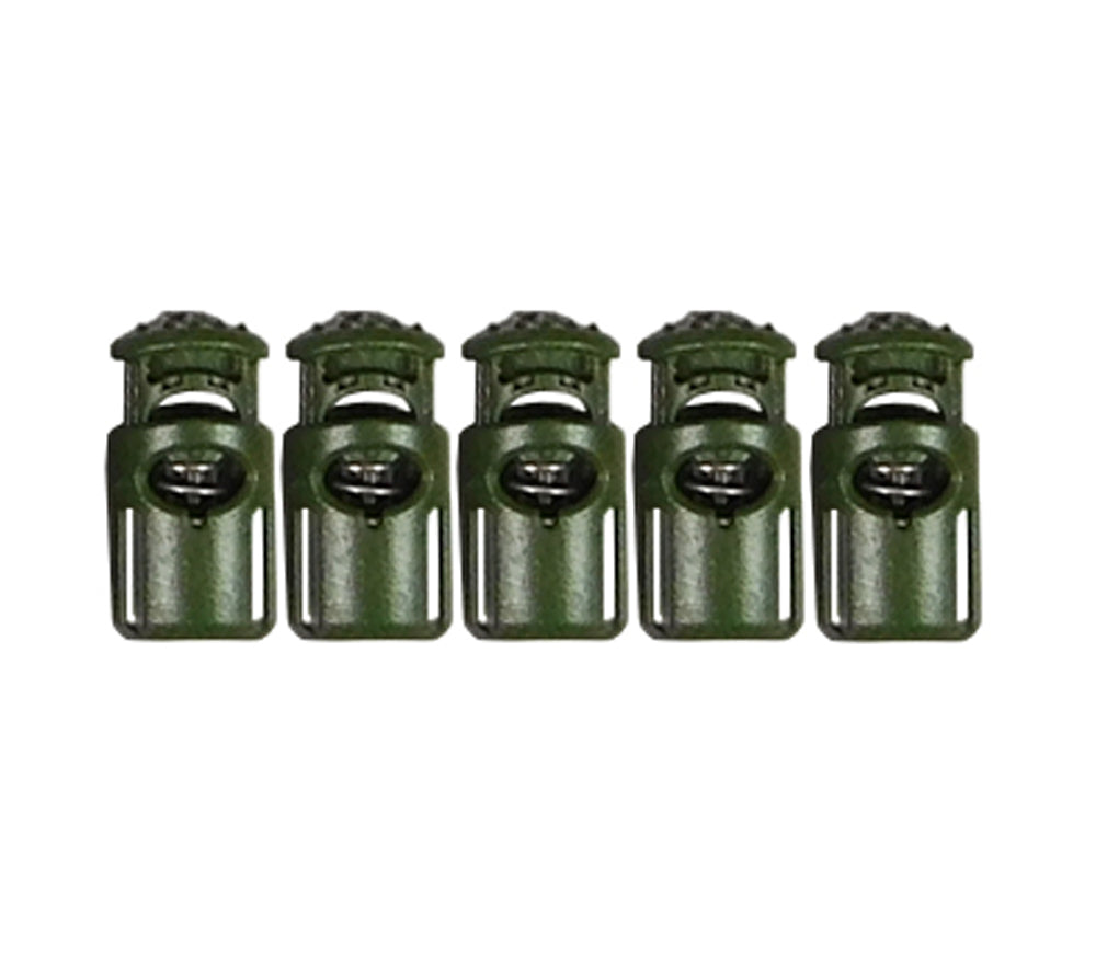 Camo Green GTSP Ghillietex Cordlocs from ITW Nexus, shown here in a 5-pack.