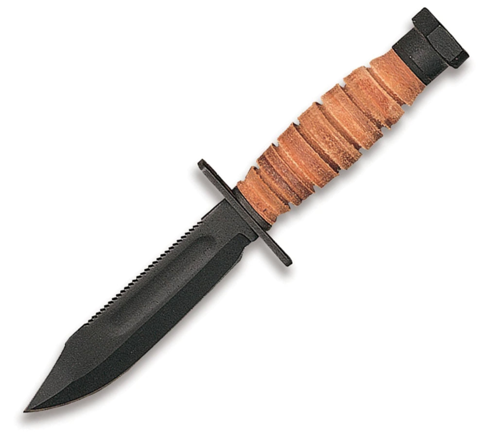 Air Force Survival Knife 499 from Ontario Knife Company, conforms to military specification MIL-K-8662e Specification. NSN: 7340-00-098-4327