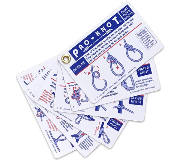 Pro-Knot Outdoor Knots card set, ringbound, printed on plastic card stock.