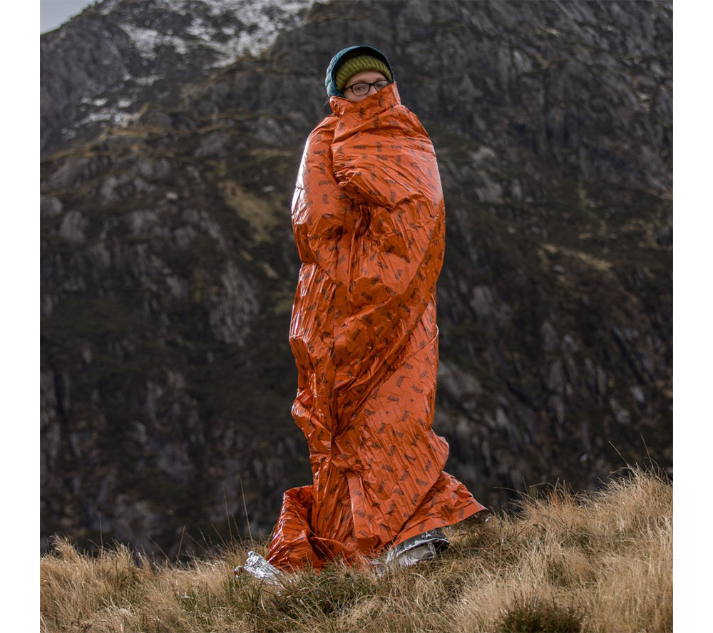 PerSys Medical's Blizzard Survival Blanket is also available in Orange: BPS-10 NSN: 7210-99-958-4316