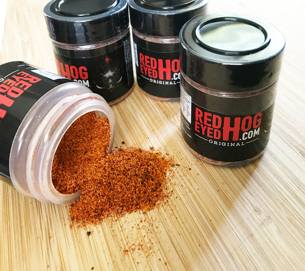 Red Eyed Hog Original Seasoning makes a tasty addition to Pork, Poultry, and Fish, MREs, Freeze Dried Meals, Soups and Stews.