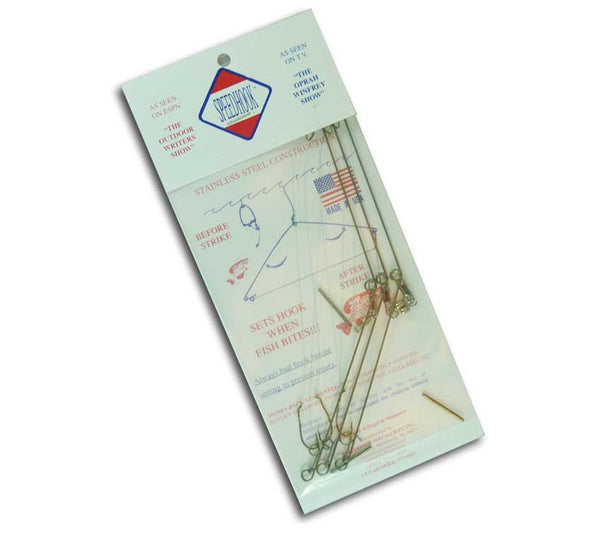 The 3-pack of Speedhooks is ideal for survival fishing and snare construction.