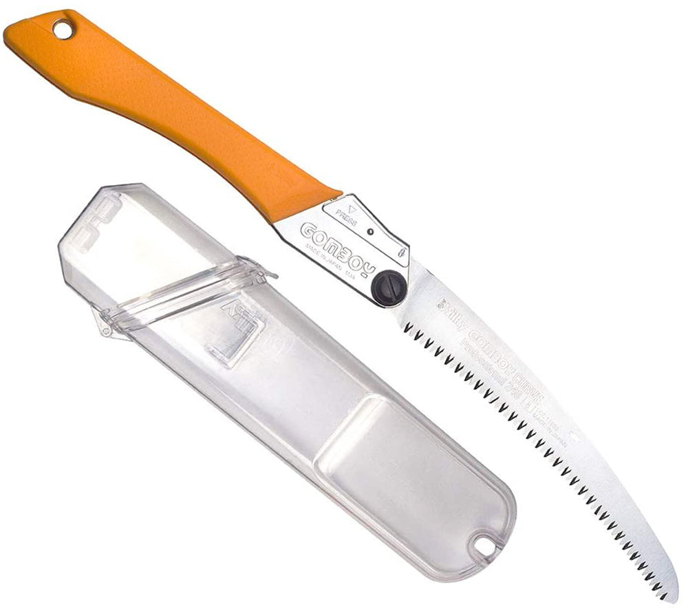 Silky Gomboy Curve Professional 240mm Folding Saw with case.