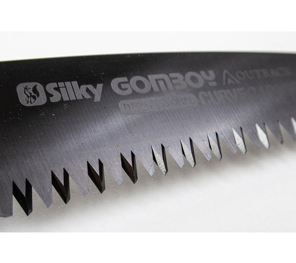 The Outback Gomboy Curve Pro features impulse hardened teeth that stay sharp longer than non-hardened teeth.