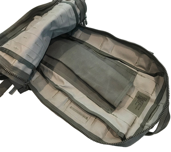 Inside the SKRAM Go Bag is a sleeve to hold a hydration reservoir.