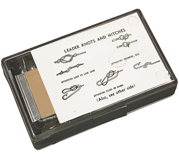 The 5col Fishing Kit, Survival, MIL-F-6218 includes illustrated instructions for Leader Knots and Hitches and general survival fishing instructions.