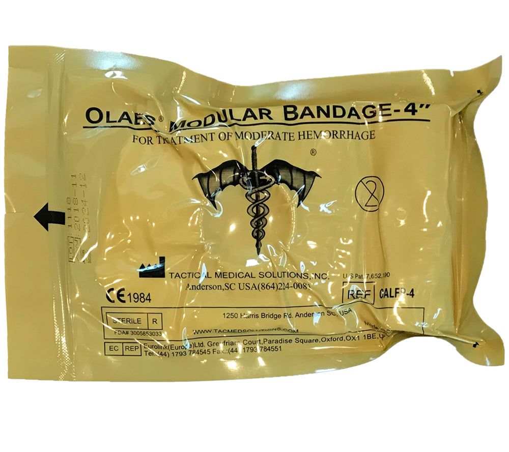 Olaes Modular Bandage, 4 in., Flat Pack from Tactical Medical Solutions.